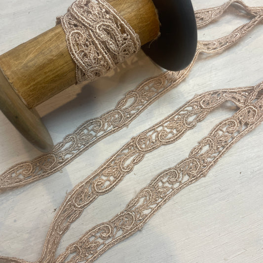 Mocha Calli Edging Guipure Trim