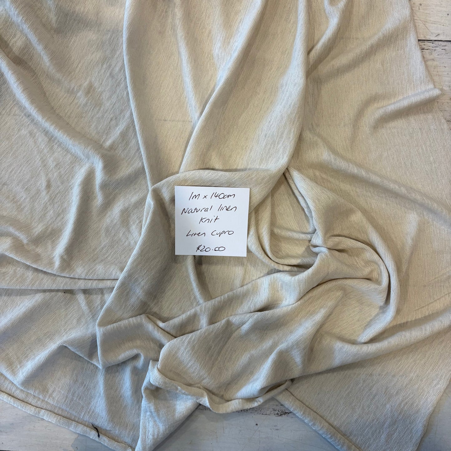 1m Natural Linen Knit