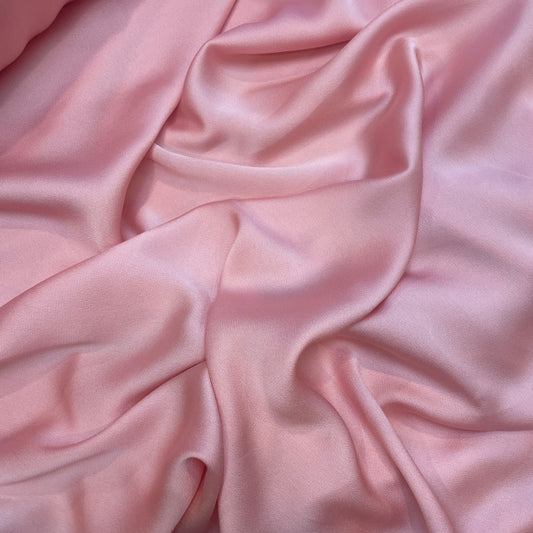 Elle peach lightweight stretch satin