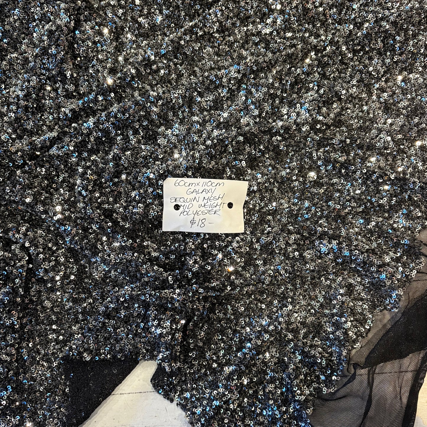 60cm Galaxy Sequin Mesh