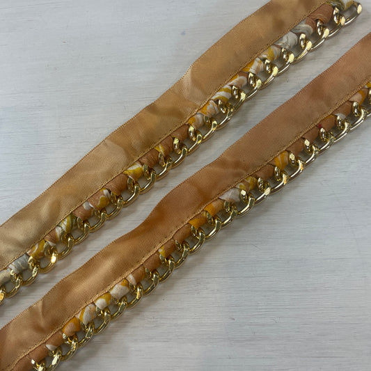 tan  chain decorative edging trim pieces