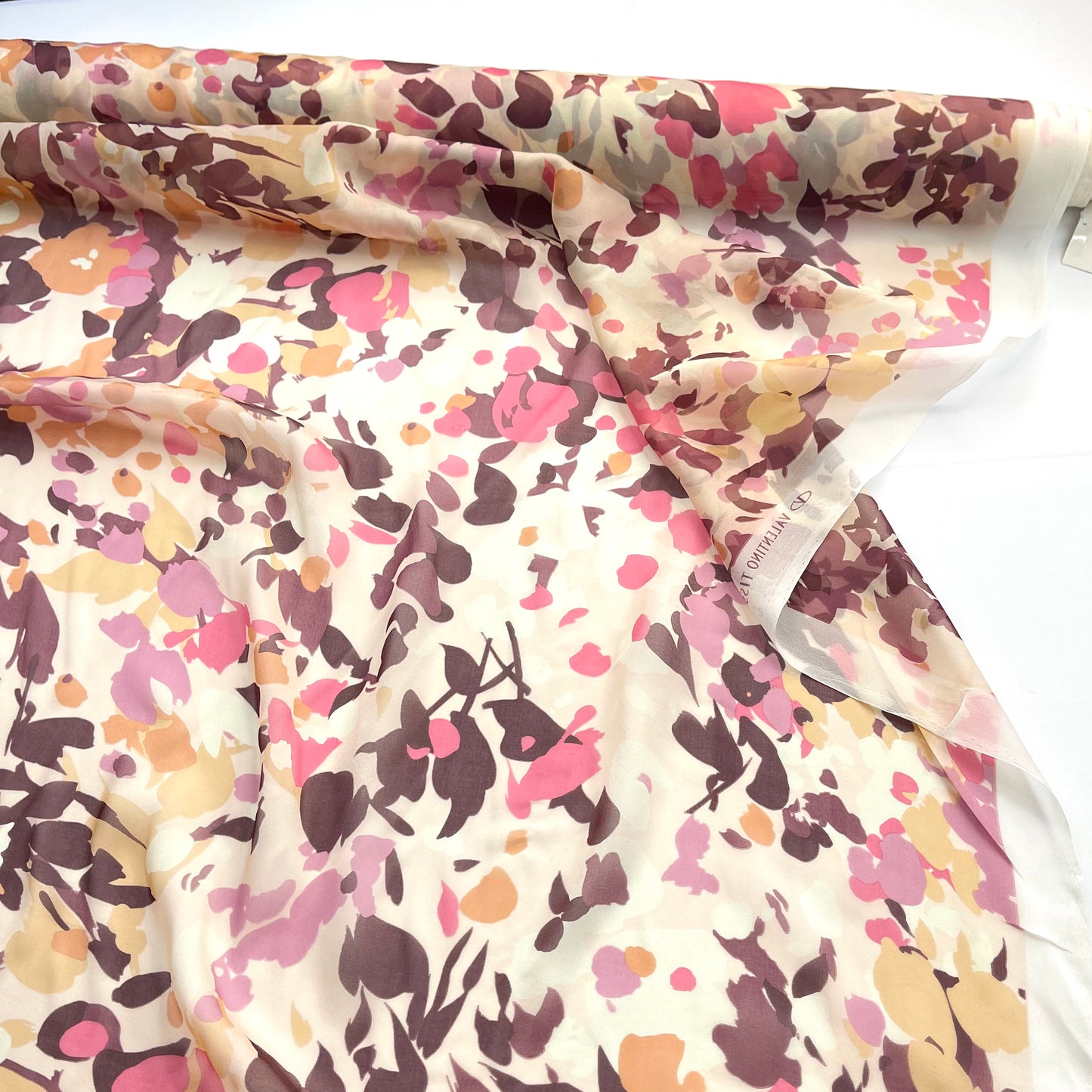 VALENTINO Autumn Leaves Silk Chiffon