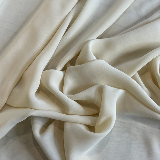 Lemon cream georgette