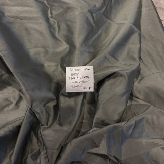 3.70m Sage Italian Satin