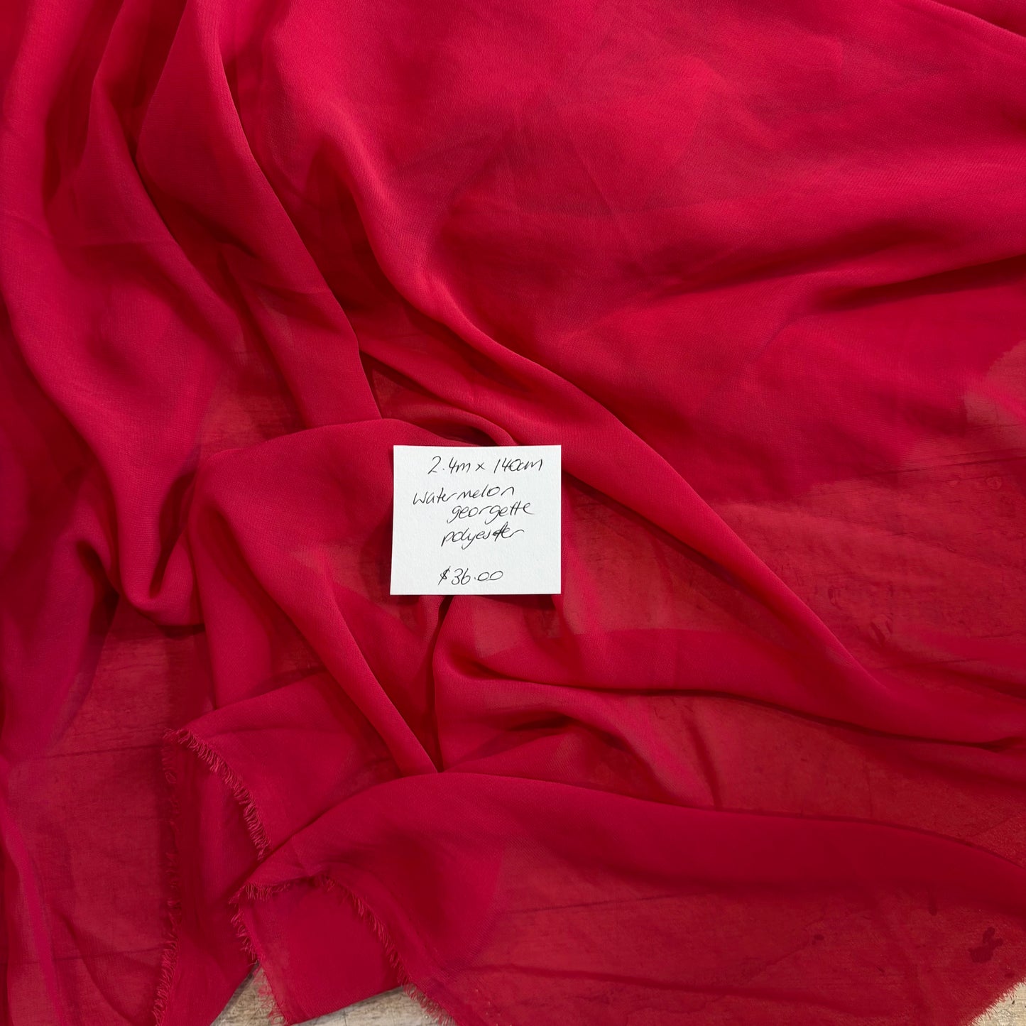 2.4m Watermelon Georgette