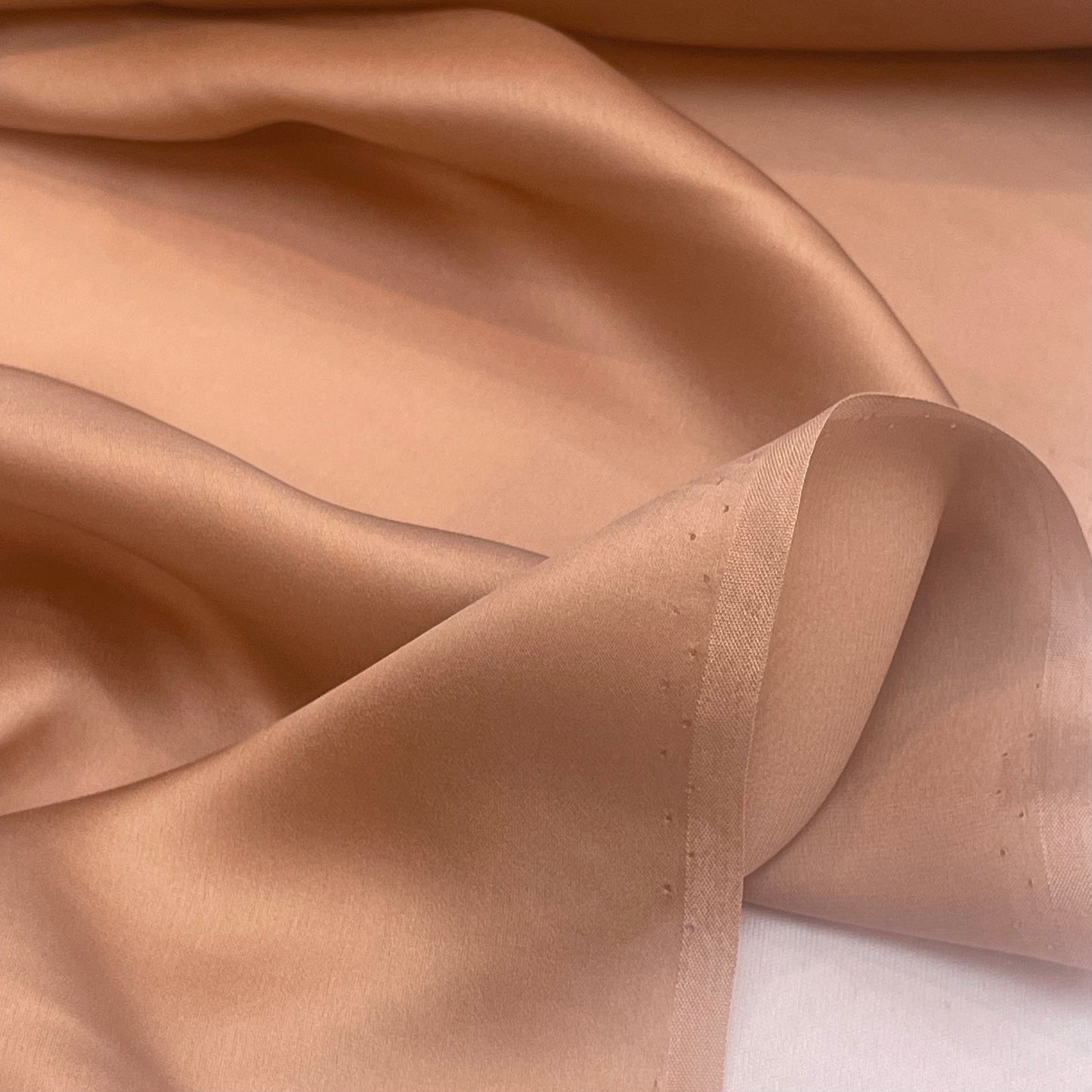 Mocha Lightweight Silk Satin