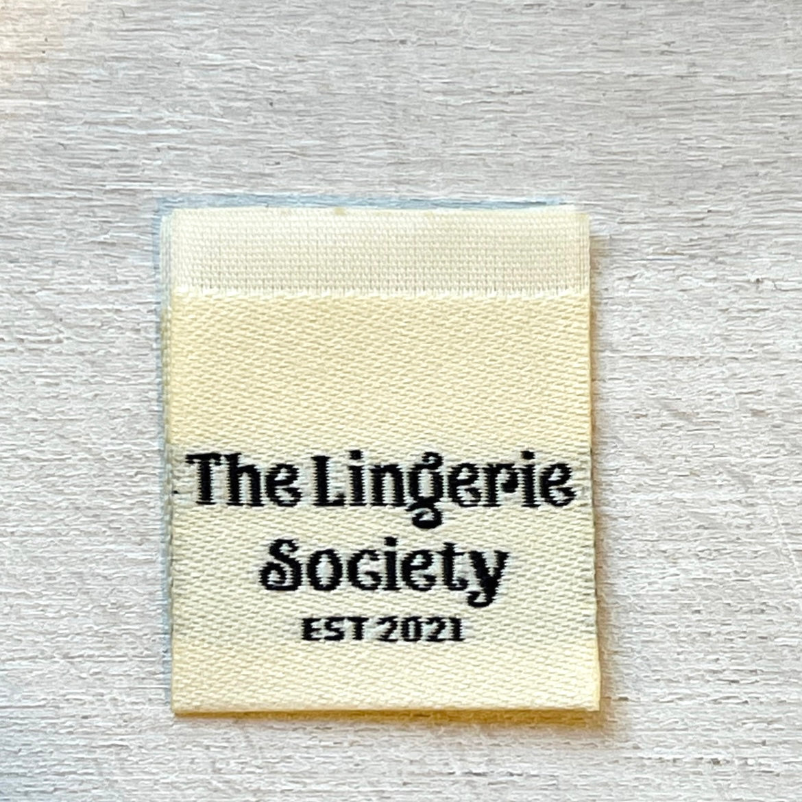 Set of 8 The lingerie society cloth labels