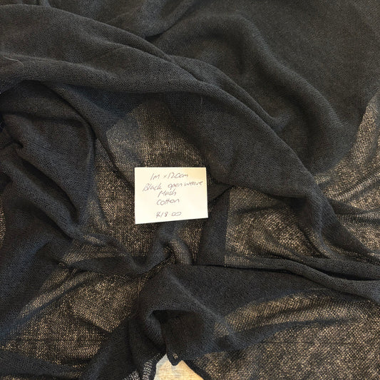 1m Black Open Weave Mesh