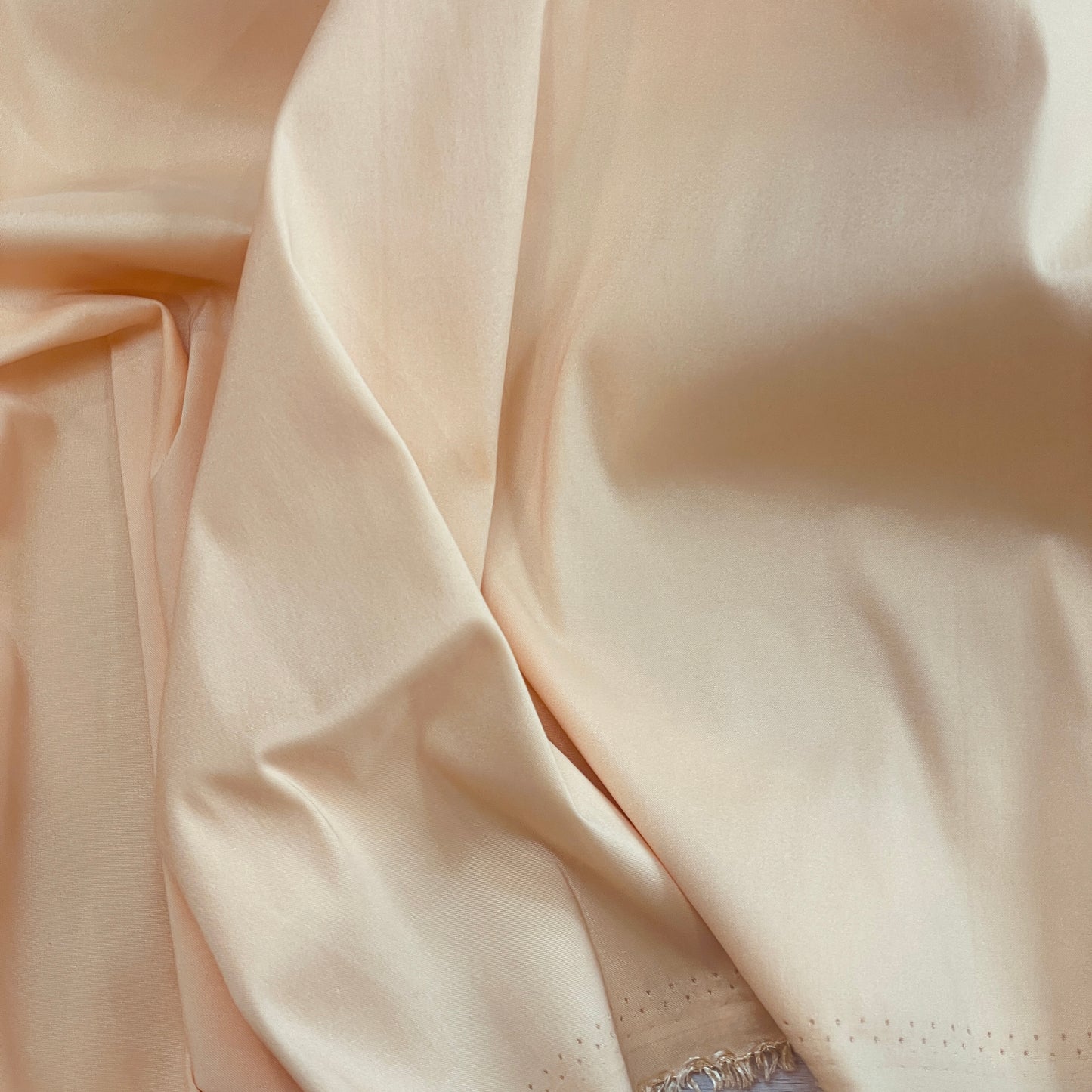 glowing apricot stretch taffeta