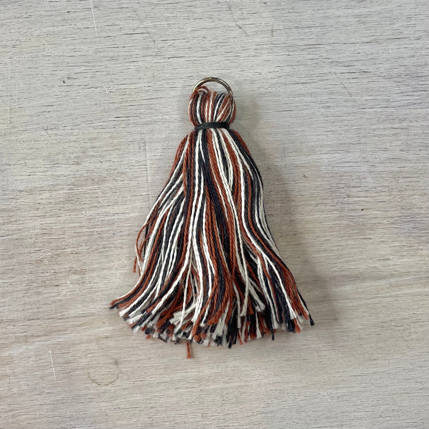 Chocolate multi 70mm cotton tassel