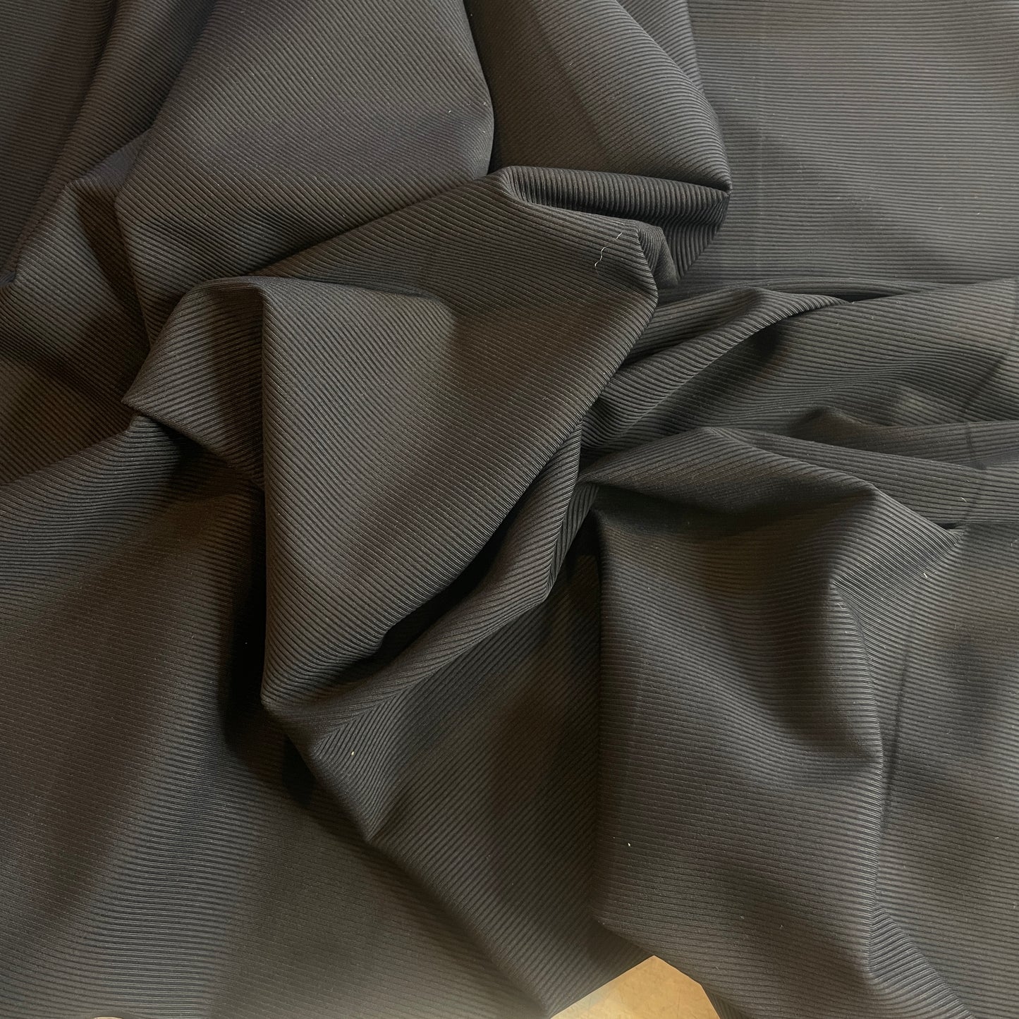 Sally Black lightweight micro rib four way stretch spandex