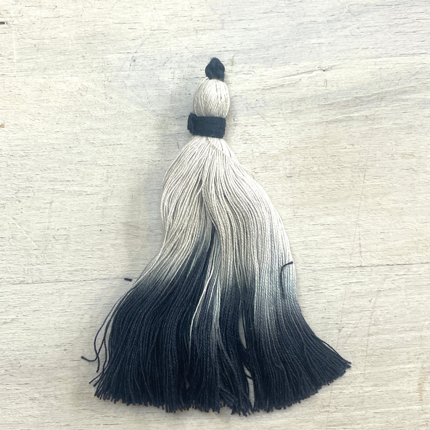 Navy dip dyed 80mm cotton tassel