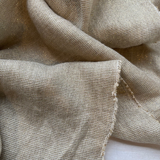 Luxe Gold Weave Linen