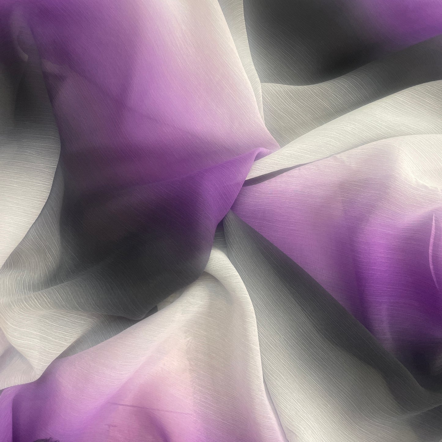Purple rain veregated georgette