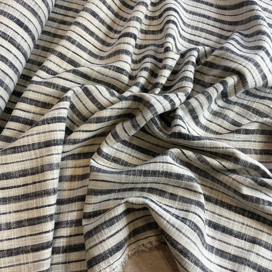 Tully textured stripe linen cotton
