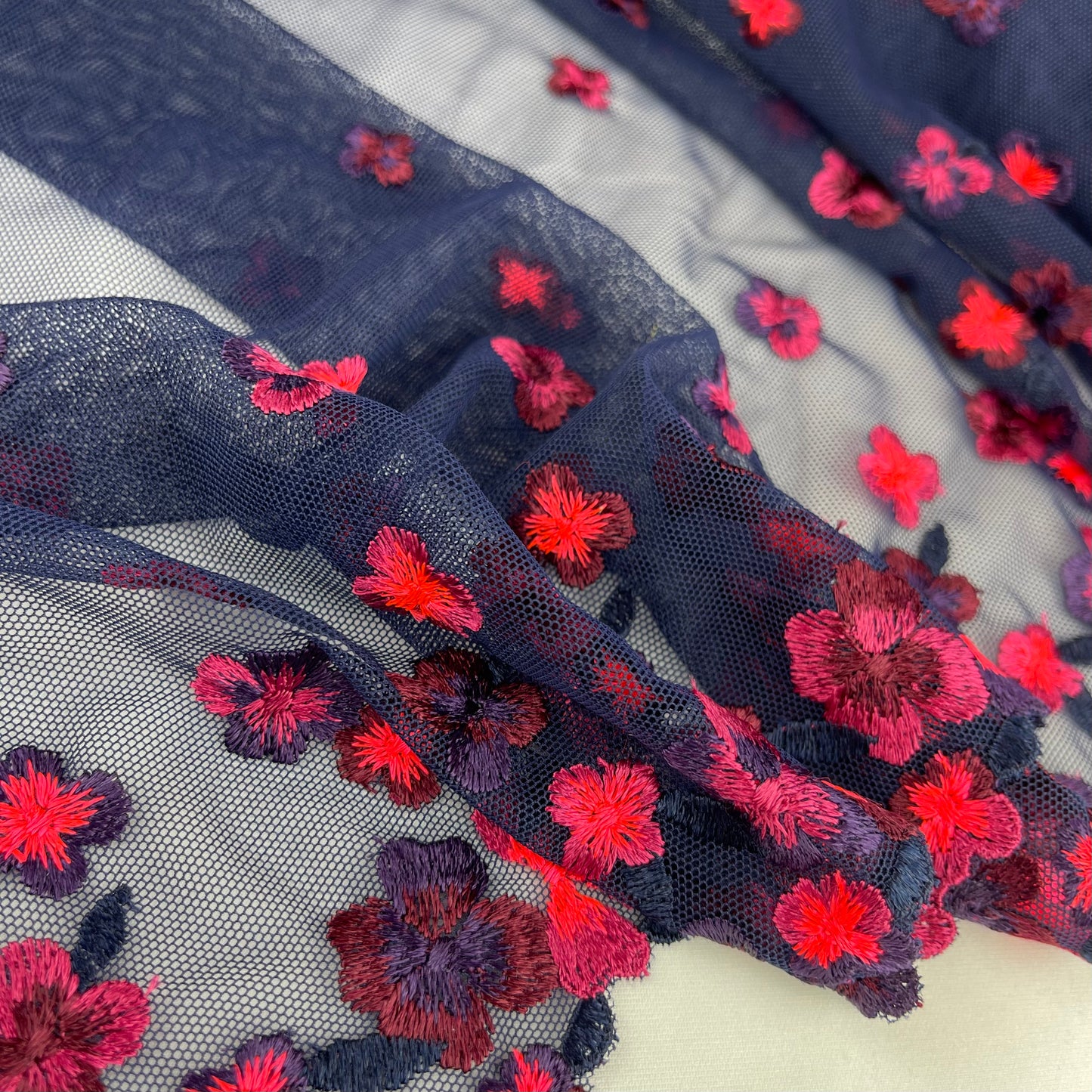 Brilliant Blooms Embroidered Stretch Lace