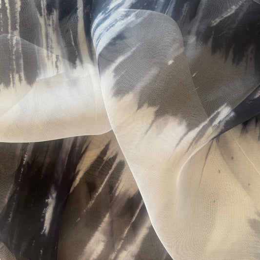 2.2m tie dye silk gauze
