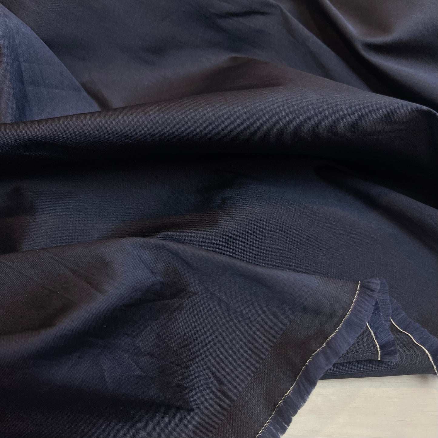 80cm indigo silk look lightweight taffeta