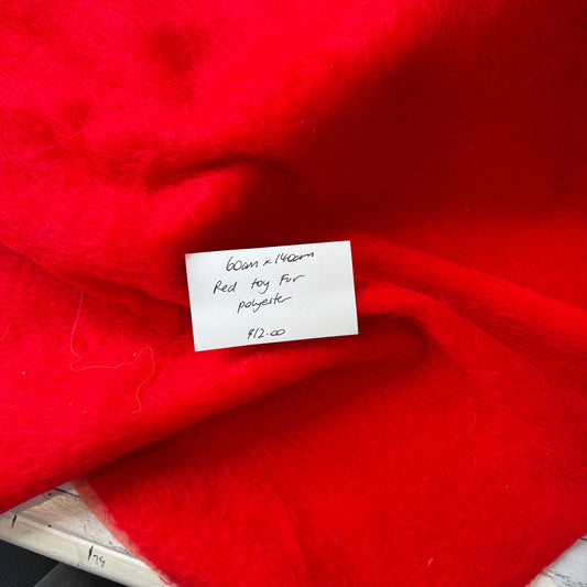 60cm Red Toy Fur