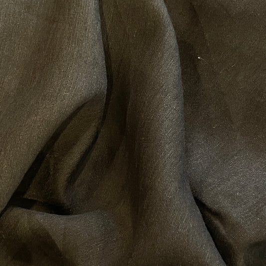 Noir Fine viscose slub weave