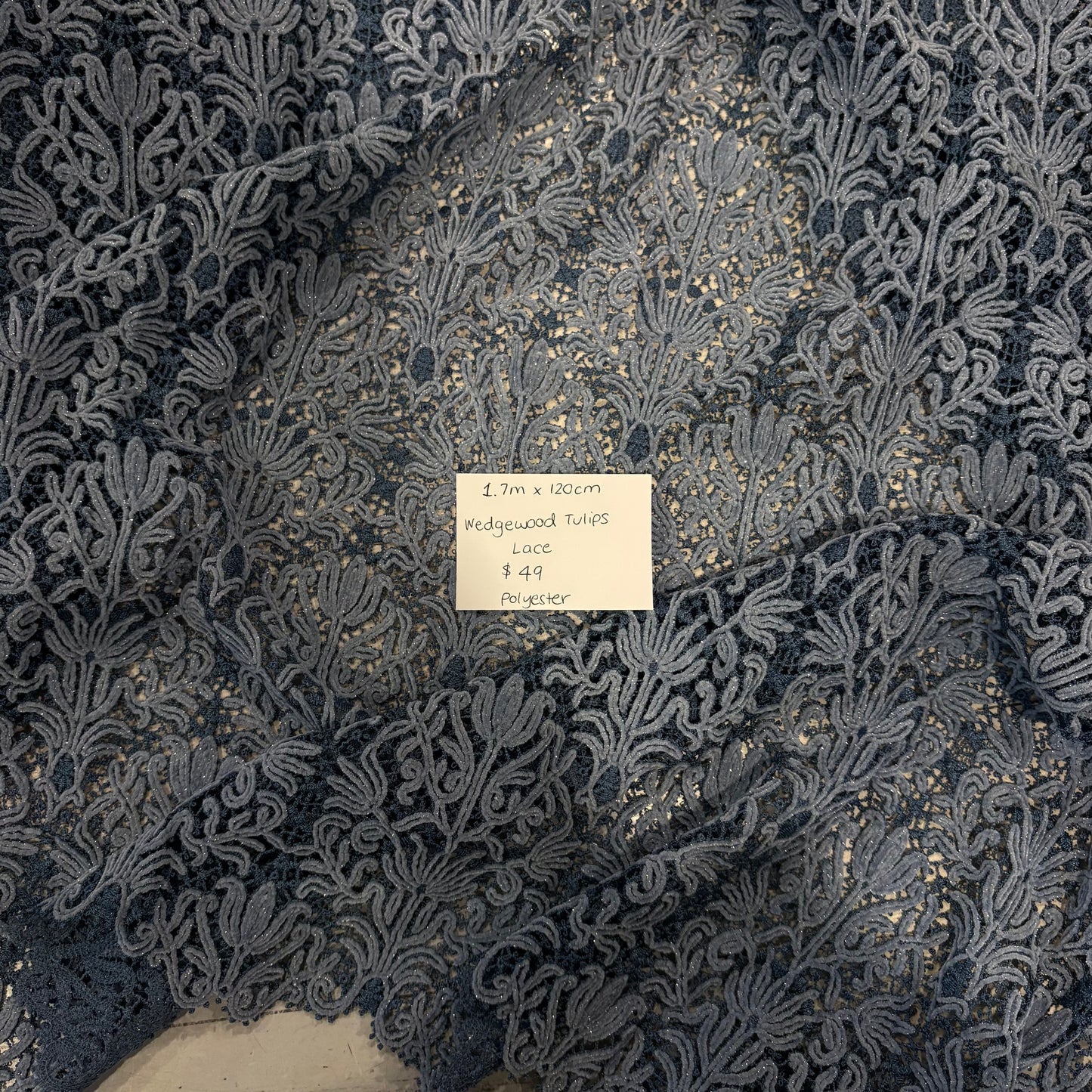 1.7m Wedgewood Tulips Lace