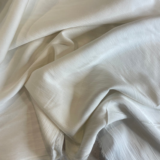 Willow ivory  stretch satin