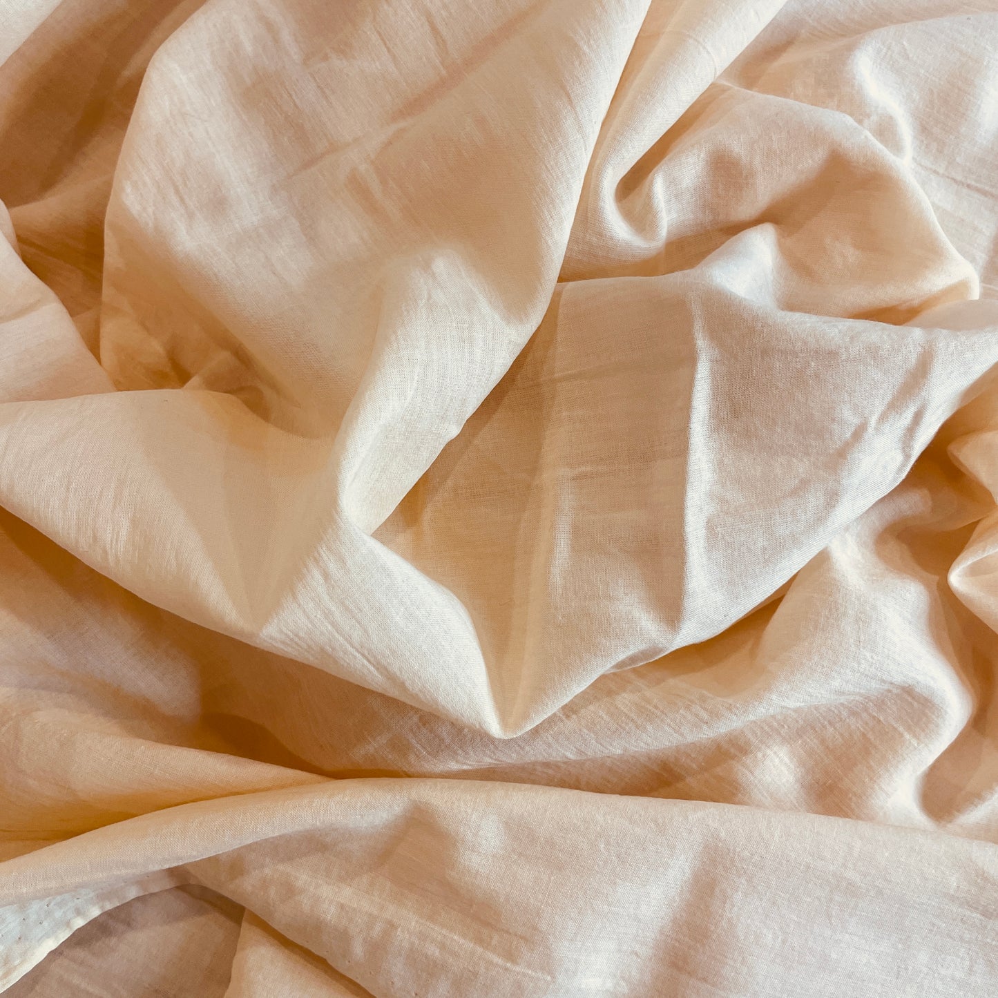 Buttercream crinkle Cotton Voile