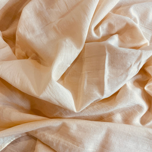 Buttercream crinkle Cotton Voile