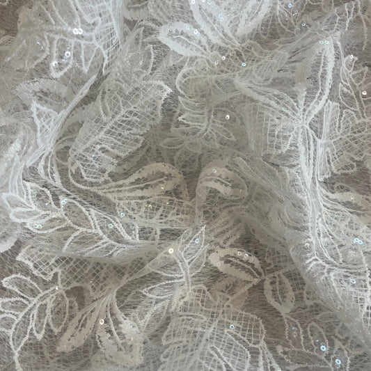 Ice queen embroidered sequin lace