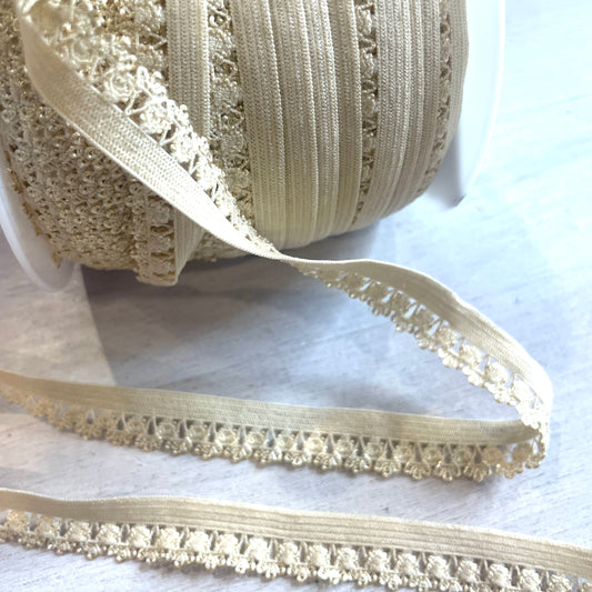 Tan Crown Edge Picot