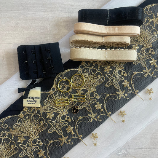 Gold fans wired bra kit