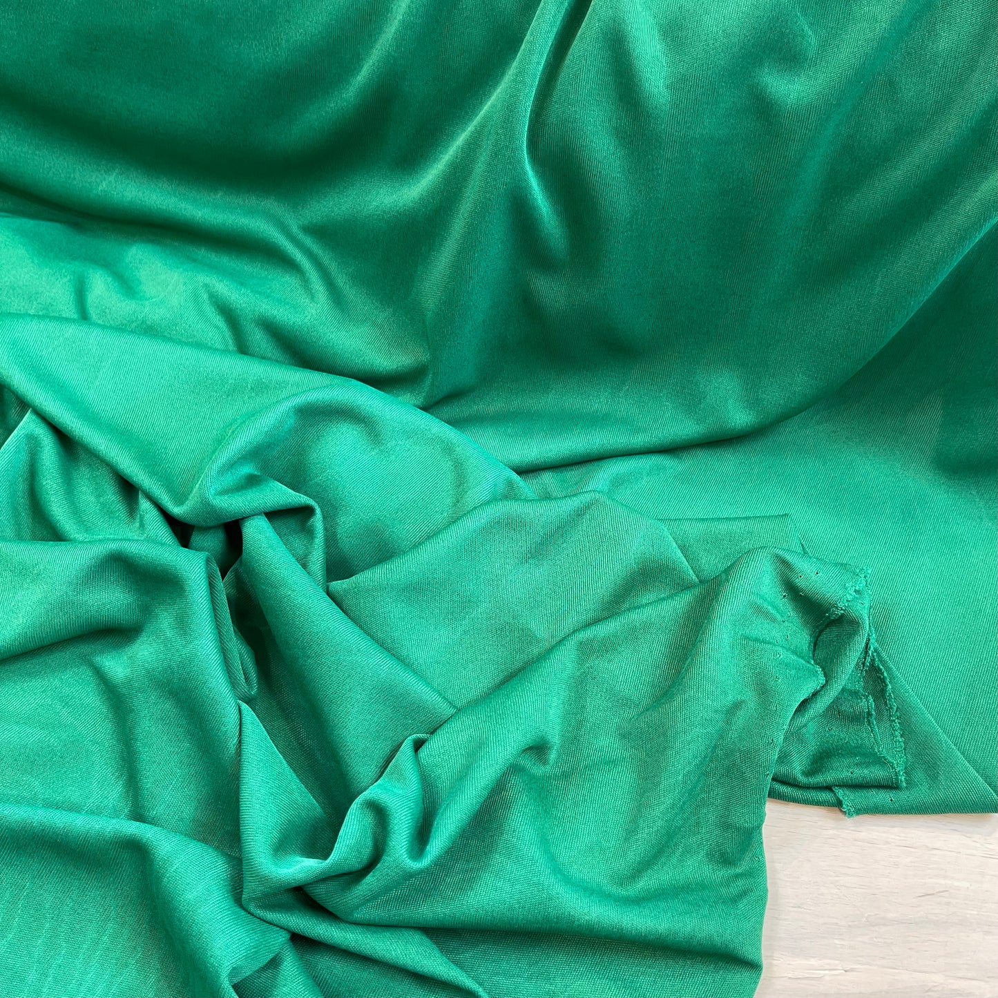 Emerald Waves Silk Viscose Jersey