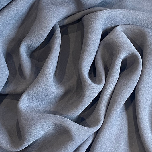 Deep dusty mauve haze lightweight crepe