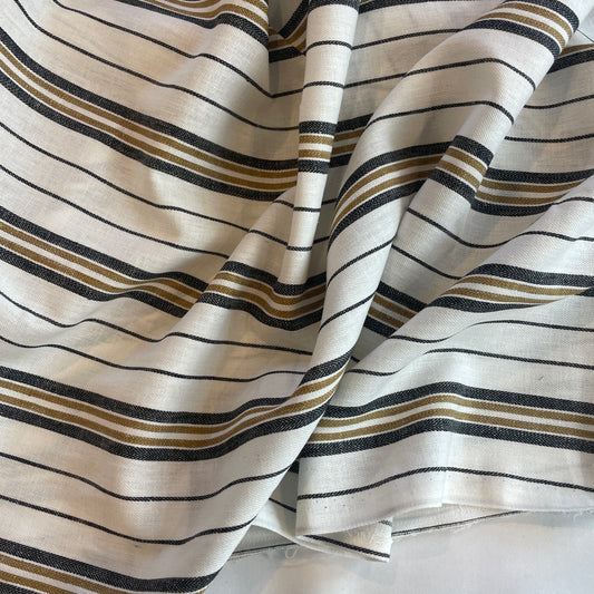 Boston stripe lightweight linen blend