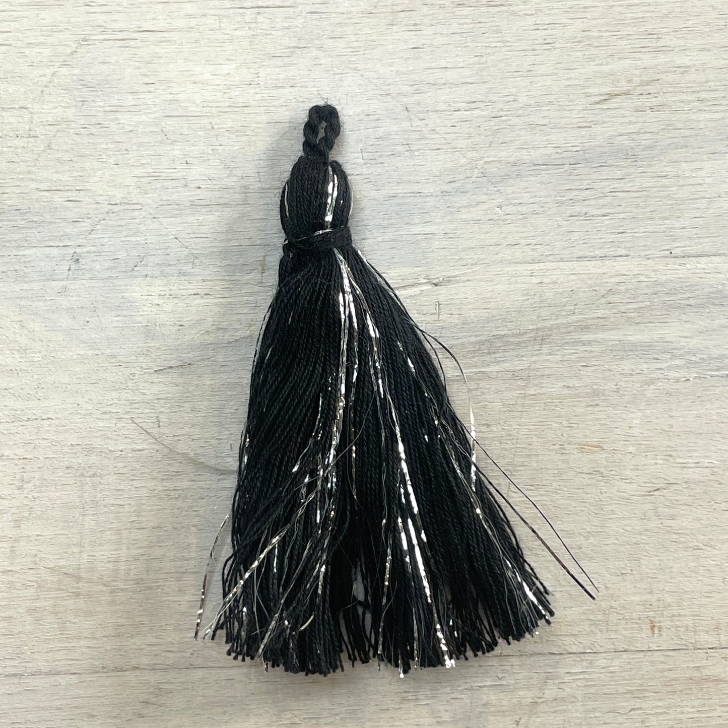 black silver 70mm cotton tassel