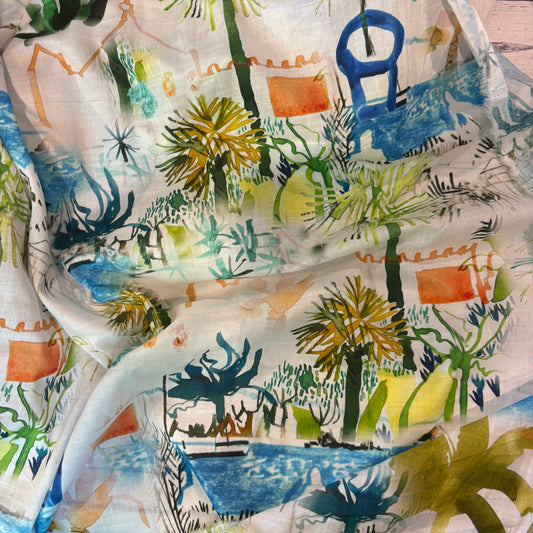 3.4m Beach side Cotton Voile