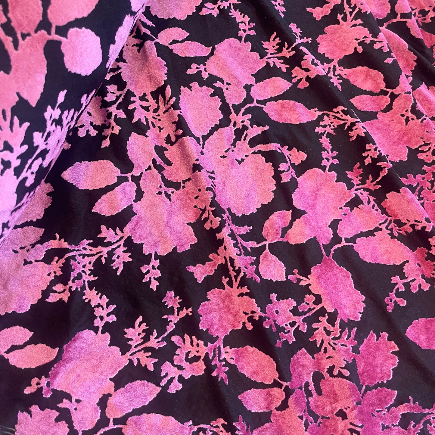 Midnight shadows burnout stretch velvet