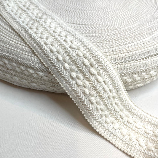 White 50mm Stretch Braid