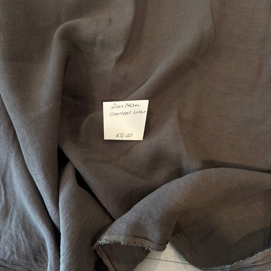 2m Charcoal Linen