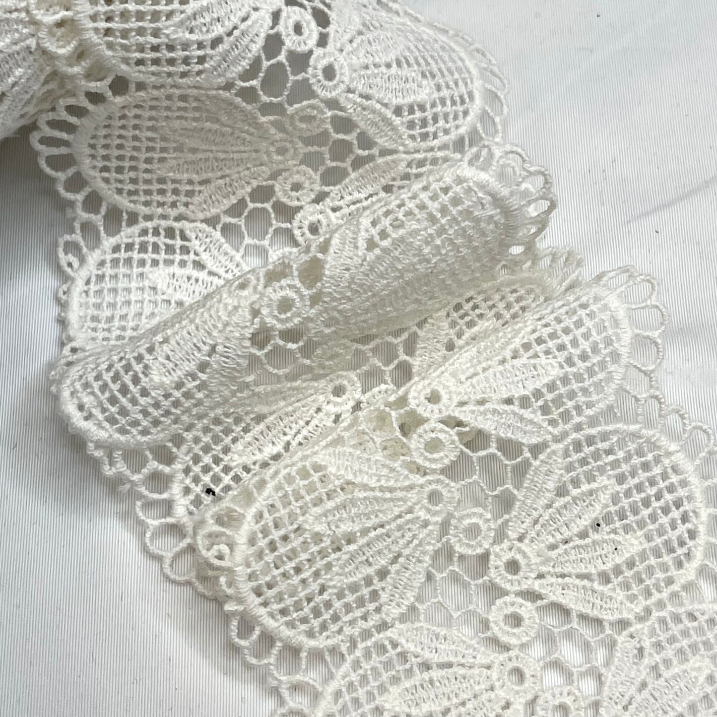 Libby Ivory Crochet Insertion Lace