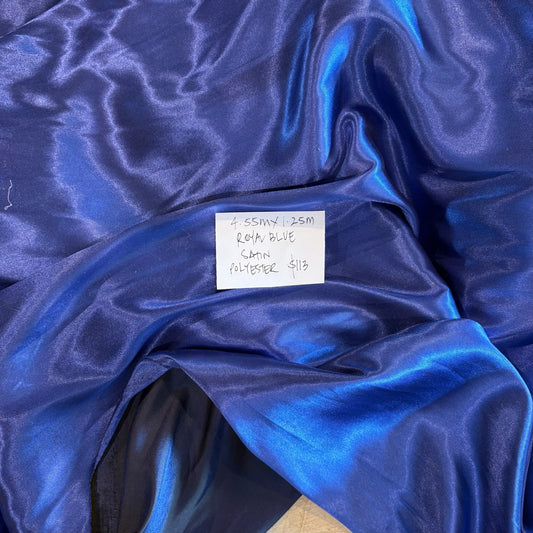 4.55m Royal Blue Satin