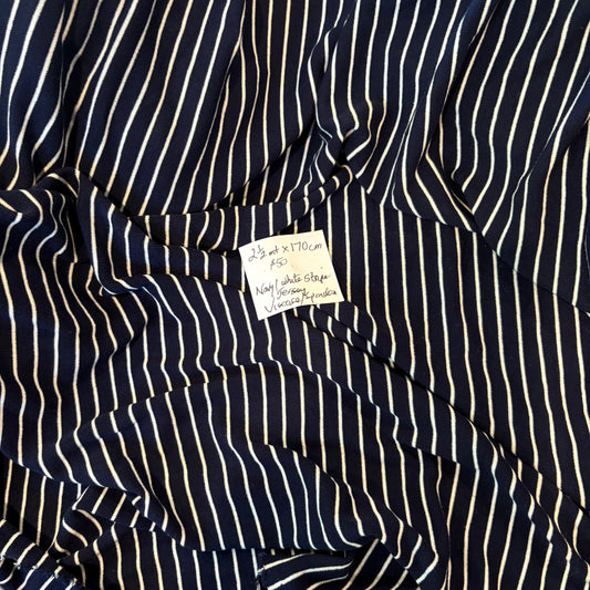 2.5m Navy + White Stripe Jersey