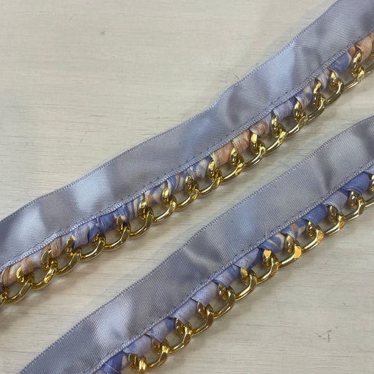 Mauve chain decorative edging trim pieces