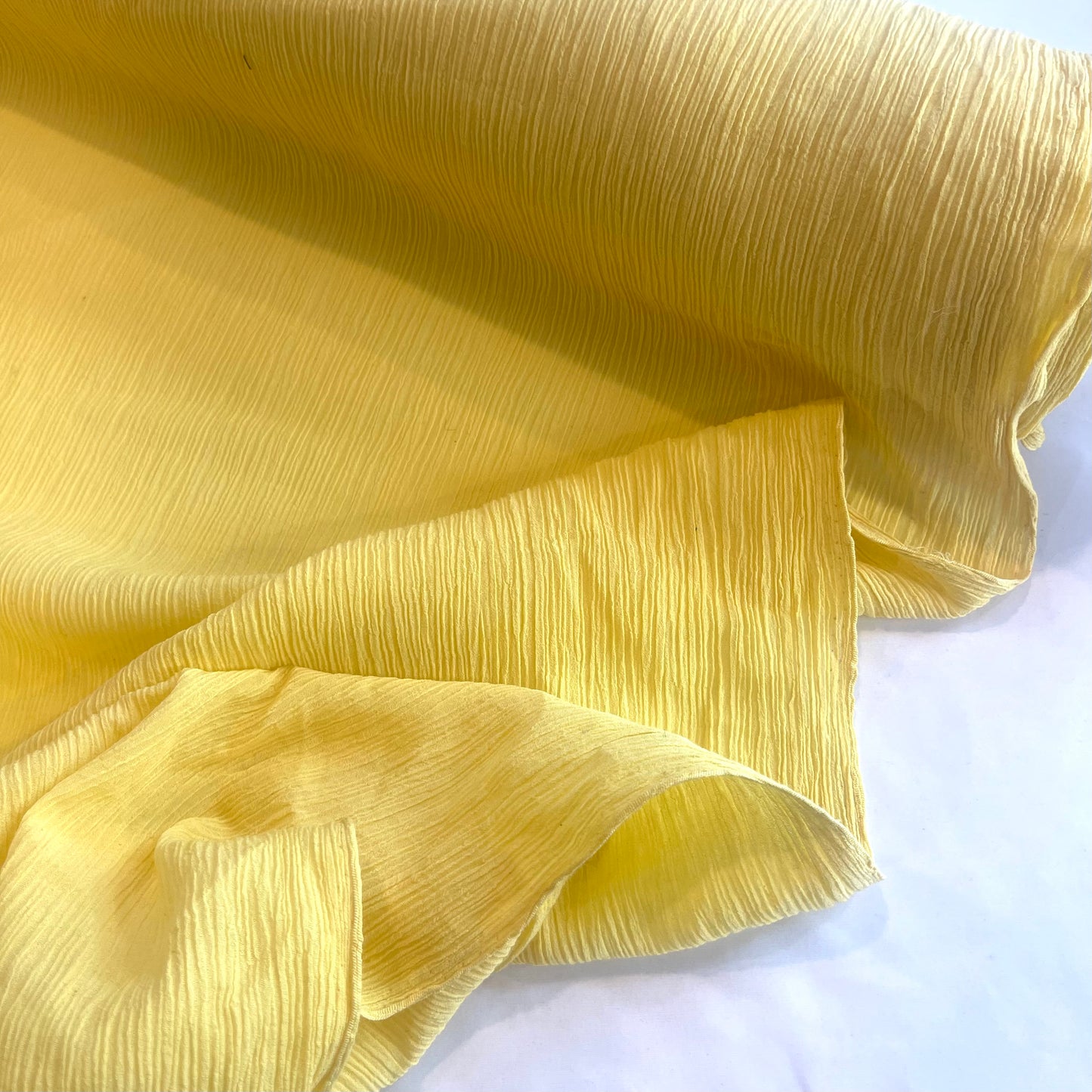 Lemon Cake Crinkle Viscose