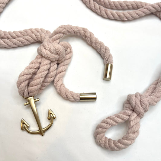 Rose Anchors Away Rope Tie Belt