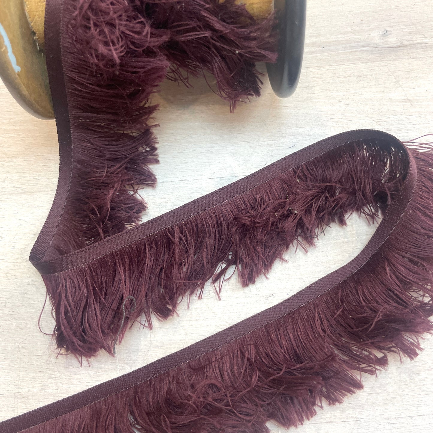 Burgundy lightweight 45mm Fringe