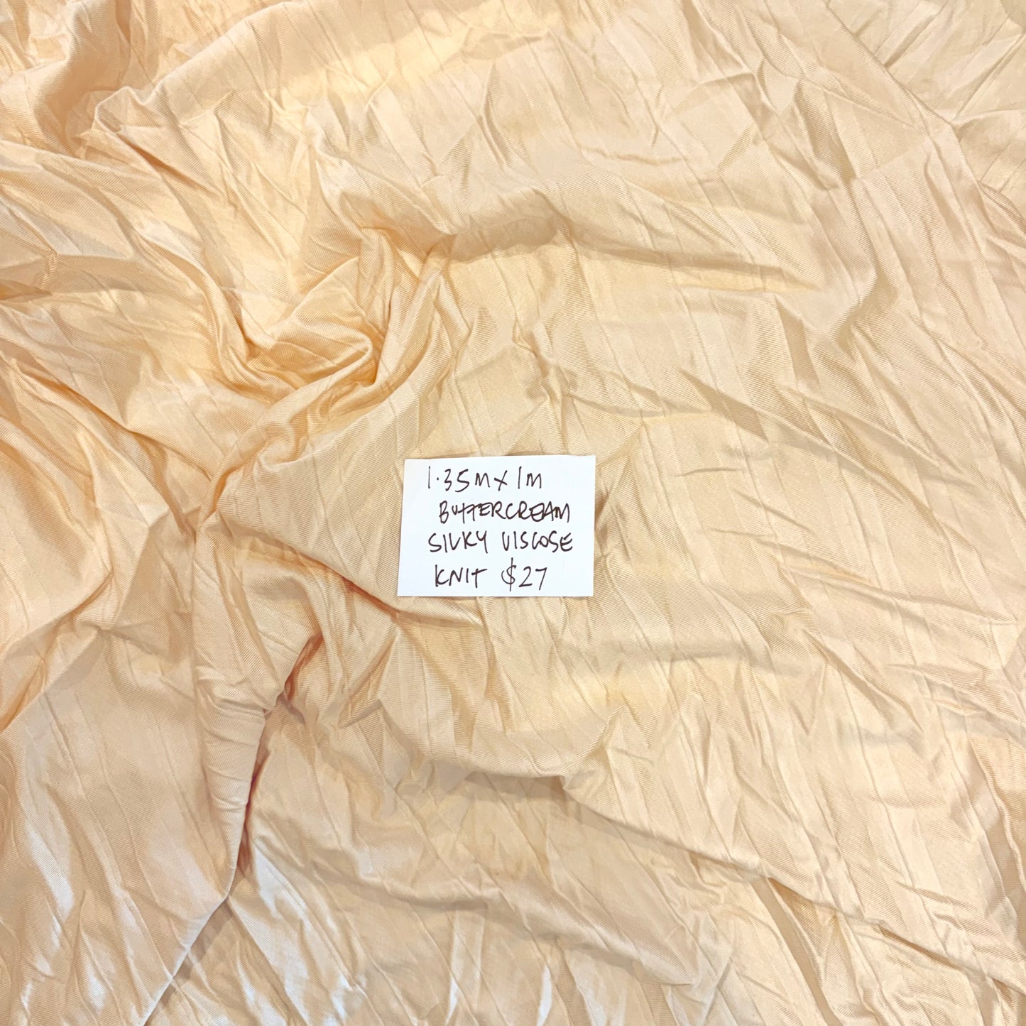 1.35m Buttercream Silky Viscose Knit