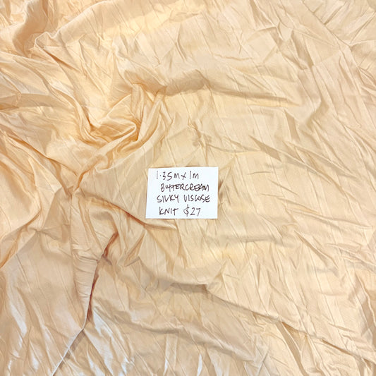 1.35m Buttercream Silky Viscose Knit