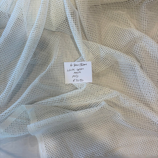 4.7m White open mesh