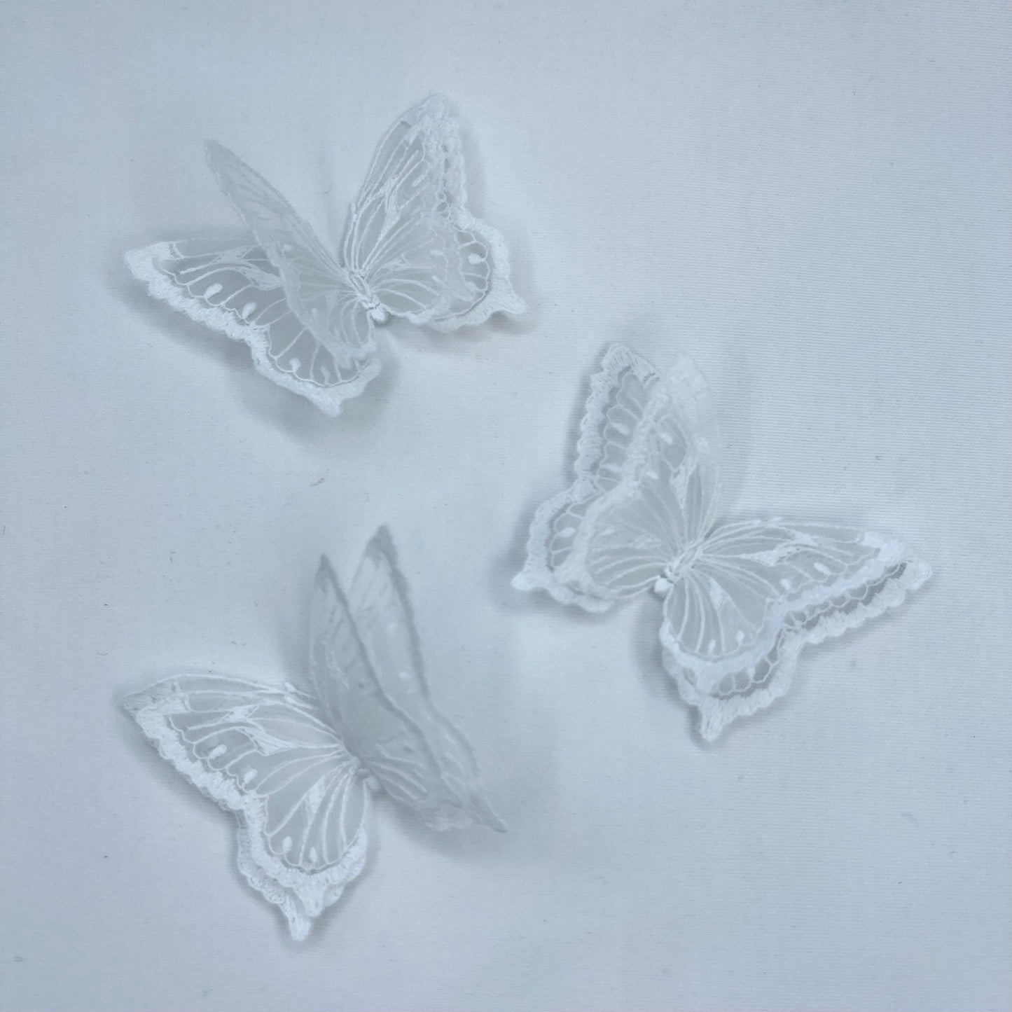 White 3D Butterfly Small